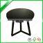 Morden wooden round top coffee table with metal legs