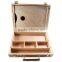 Beech Portable Artist Painters Easel Box With Leather Handle Art Supplies
