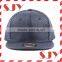 Blank Wholesale Flat Brim 6 Panel PU Leather Snapback Baseball Hat