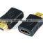 HDMI male to female adapter black model