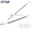 100cm 5050 Aluminum LED Leisten DC12V 16W/M 72led Milky cover White