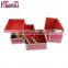 Factory Customised Red Hearts Pvc Lipstick /Makeup Boxes