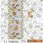 TJ-3666 Transparent emboossed tablecloth with golden & silver