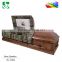 Trade assurance Chinese supplier high quality solid fuenral wood casket