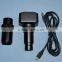MVV5000CFA USB digital microscope camera equipped with a flexible C-mount parfocal adapter and relay lens