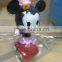 Minnie Mouse Figure Pull-back Car ,Customized Cute Cartoon Plastic Car Toy