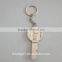 antique black promotional key tag with company logo