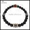 Chameleon 8MM Black Matt Agate Stone Bracelet Unisex