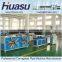 pe tube machine single wall corrugated pipe line