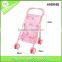 Loongon pink baby pram for doll metal structure stroller toys