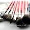 Betech 12pcs private label cosmetics makeup brush set