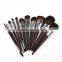 NEW&Popular 11pcs long handle professional makeup brushes set with high-grade sandalwood handles