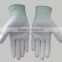 Cheap rubber coated white cotton work gloves