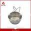 Stainless steel bbq sauce pot with silicone basting brush
