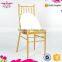 2015 New Design Qindao Sinofur banquet steel chiavari chair with fixed cushion