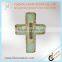 Rustic carved wall cross with total three crosses decors