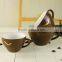 Royal style fine bone china tea cup and saucer and coffee cup set