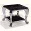 Most popular black color termpered glass side table