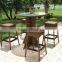 2016 wicker outdoor patio furniture bar drink chairs and table