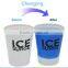 customized logo 3oz color changing glass shot glass for promot