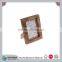 Custom made fired wooden photo frame with glass and frabric back