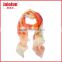 Cheap factory price silk screening custom chiffon scarf