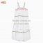 Latest Chirdren Frocks Designs White Embellished Girl Maxi Dress