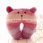 pp cotton filled with super soft cover travel pillow neck wholesale