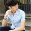 Zm40278b High Quality Printed Business Men's Summer Shirts Formal Short Sleeve T-shirt
