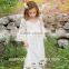 2017 Baby Girl Party Dress Children Frocks Designs Flower Girls White Long Maxi Wedding Dress