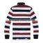 custom wholesale fashion stripe design 100% cotton men polo shirt from China