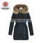 Womens Faux Fur Coat Long Down Coat With Fur