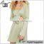2017 OEM Women Seaside Style Vented Long Sleeve Blouse Dress