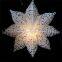 Elegant pattern design Christmas white pendant plastic star lamp wholesale