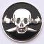 2015 Fashion White & Black Pirate Ball Marker With Magnetic Hat Clip