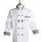 Hot sell autumn black chef jacket /chef coat uniform with round buttons