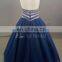 Suppliers Wholesale Own Design Halter Beckline Beaded Floor Length Quinceanera Dress