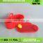 Red Attactive Rectangle Medium Size Bento Office Lunch Box Plastic With Dividers