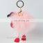 Cute Fluffy Faux Fur 24 hour Pom Pom Bird Shape Keychain for Girls' Gift Hand Bag accessories Car Pendant