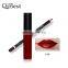 16colors Qibest Waterproof Matte Liquid Lipstick&Gloss line collocation Smooth Lip Stick Long Lasting Lip Gloss Beauty Makeup