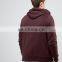 Fashion mans zipper black plain blank sleeveless hoodie
