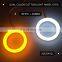 dual color cotton light LED halo ring angel eyes white amber