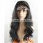 Hot Beauty Human Hair Lace Front Wigs with Bangs Body Wave Fashion