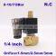 GOGO Normally closed Direct acting Brass Small Gas 3/2 way plug Solenoid Valve 1/4" BSP 220V AC 1.5mm/2.5mm/3mm NBR Seals valve