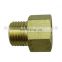 10pcs a lot Brass plumbing water pipe fitting 1/8 1/4 3/8 1/2 G thread union male to female underwater connector copper joints