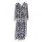 LAITE D2126 autumn women casual dresses ladies floral printed dresses women plus size maxi dress