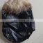 Waterproof Winter Fur leather coat jacket black brown leather dog clothes