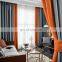 Latest Designs Luxury European Style Cheap Fancy Polyester Blackout Door Window Hotel Hook Curtain Fabric For The Living Room
