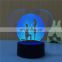 Proposal 7 Color Lampara 3d Visual Led Night Lights For Kids Touch Usb Desk Lamp Baby Bedroom
