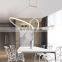 Modern Ship Chandelier LED Hanging Light Fixture for Contemporary Living Room